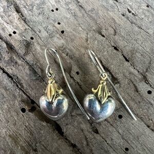 Lagos Caviar 18K Gold & Sterling Silver Heart Earrings